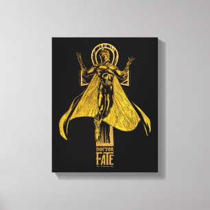 Black Adam Doctor Fate Character Graphic Canvas Print