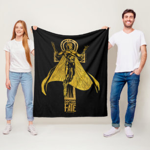 Black Adam   Doctor Fate Character Graphic Fleece Blanket