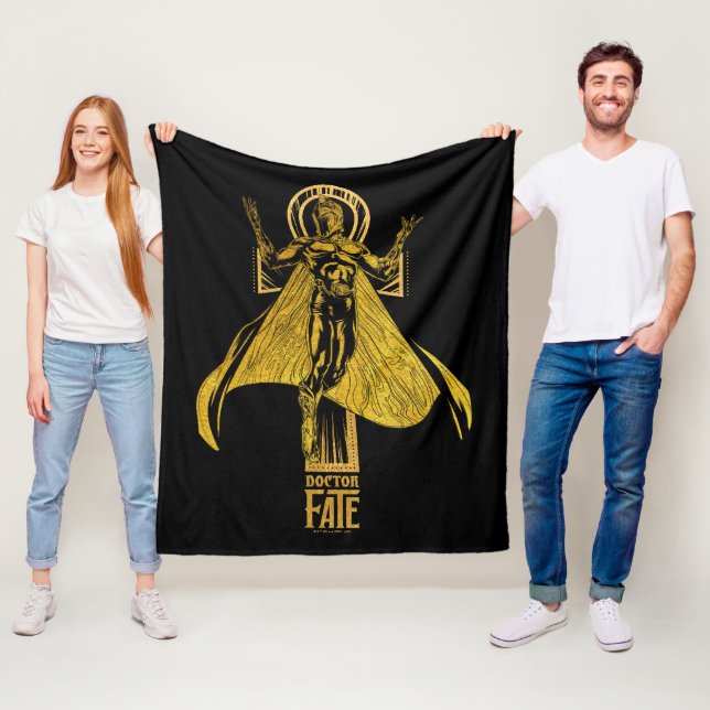 Black Adam | Doctor Fate Character Graphic Fleece Blanket (In Situ)