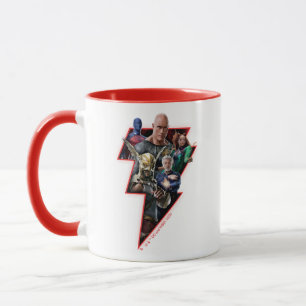Black Adam Group Lightning Graphic Mug