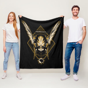 Black Adam   Hawkman Helmet Graphic Fleece Blanket
