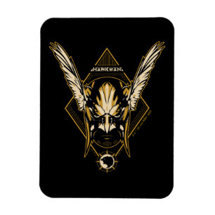 Black Adam Hawkman Helmet Graphic Magnet