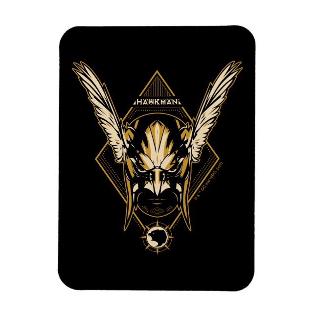 Black Adam | Hawkman Helmet Graphic Magnet (Vertical)