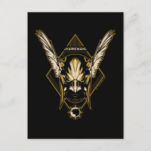 Black Adam   Hawkman Helmet Graphic Postcard