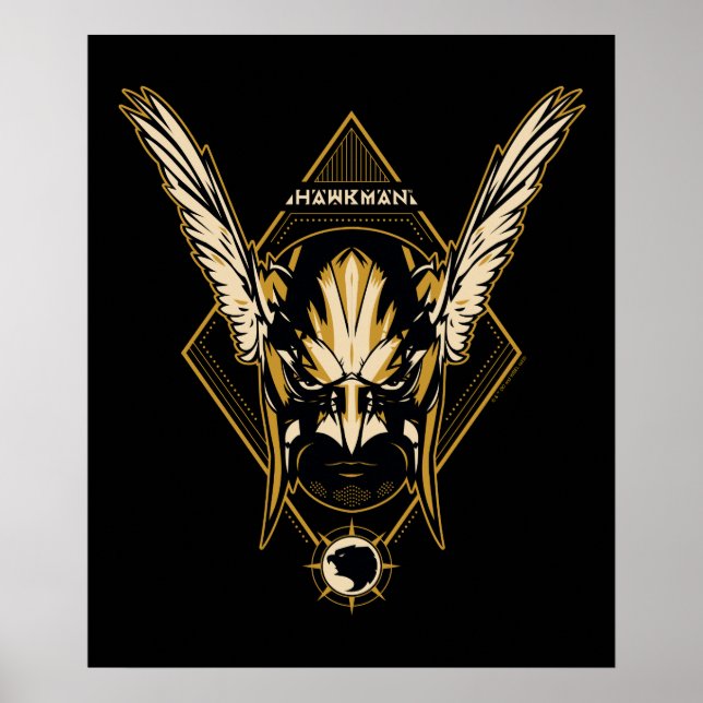 Black Adam | Hawkman Helmet Graphic Poster (Front)