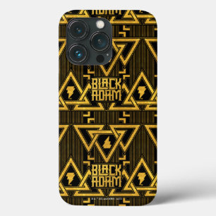 Black Adam Lightning Bolt Triangular Pattern iPhone 13 Pro Case