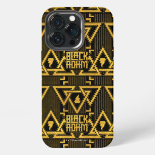 Black Adam Lightning Bolt Triangular Pattern iPhone 13 Pro Case
