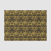 Black Adam Lightning Bolt Triangular Pattern
