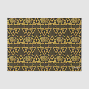 Black Adam Lightning Bolt Triangular Pattern Tissue Paper