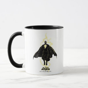 Black Adam Lightning Silhouette Graphic Mug