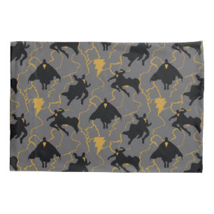 Black Adam Lightning Silhouette Pattern Pillowcase
