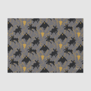 Black Adam Lightning Silhouette Pattern Tissue Paper
