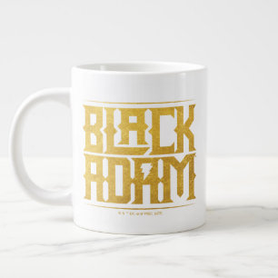 Black Adam Stacked Name Graphic Large Coffee Mug