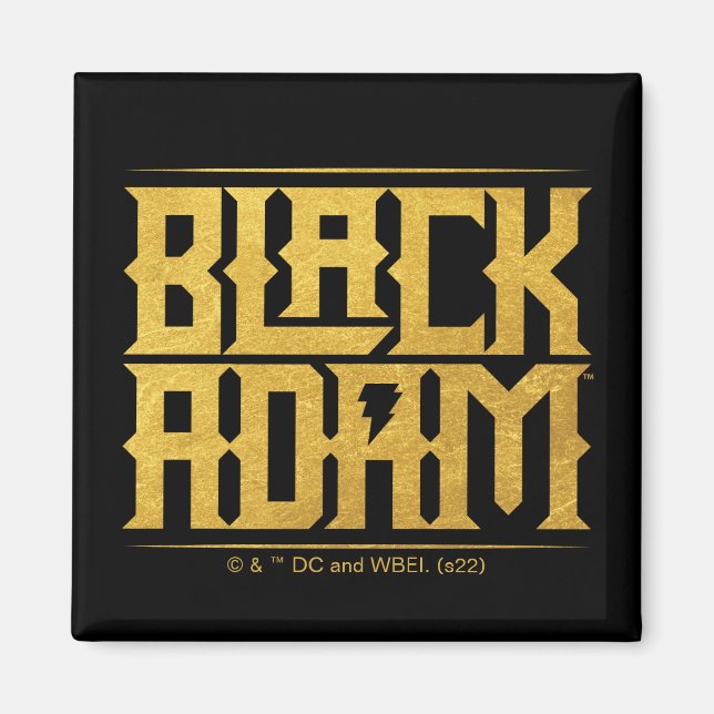 Black Adam Stacked Name Graphic Magnet (Front)