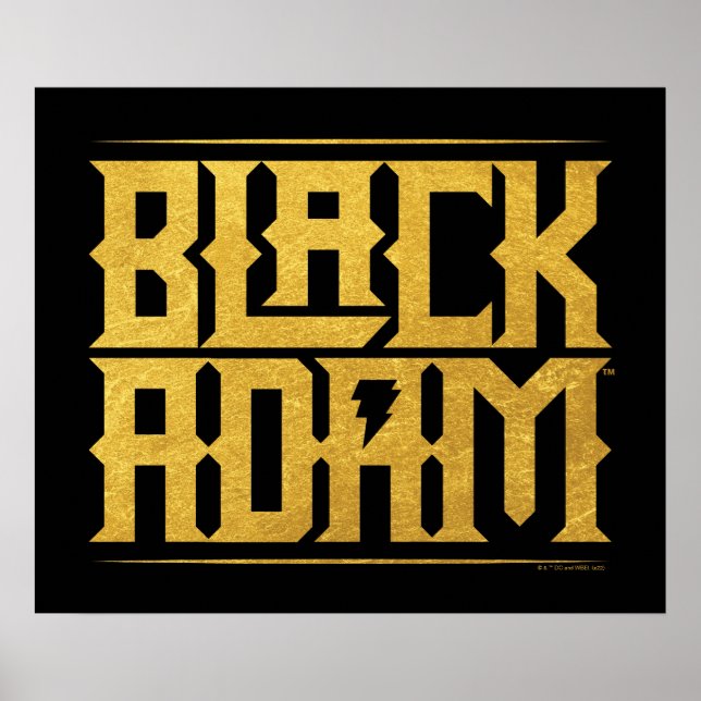 Black Adam Stacked Name Graphic Poster (Front)