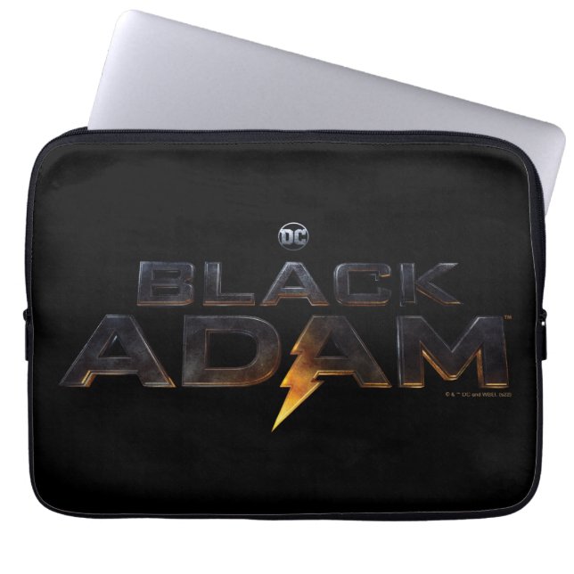 Black Adam Theatrical Logo Laptop Sleeve (Front)