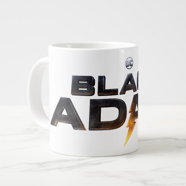 Black Adam Theatrical Logo Large Coffee Mug (Front Left)