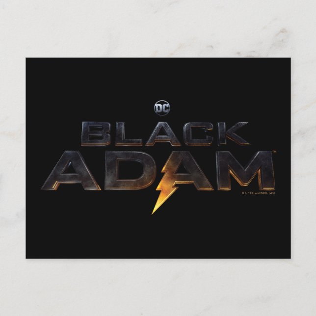 Black Adam Theatrical Logo Postcard (Front)