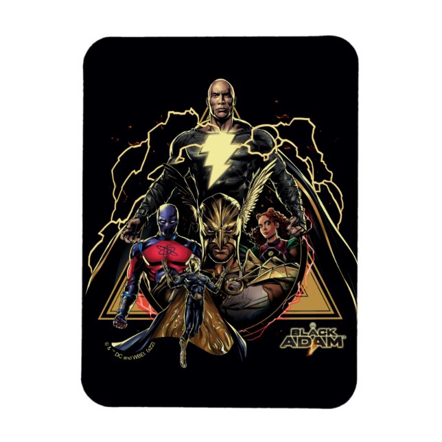 Black Adam Triangular Group Graphic Magnet (Vertical)