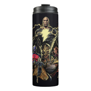 Black Adam Triangular Group Graphic Thermal Tumbler