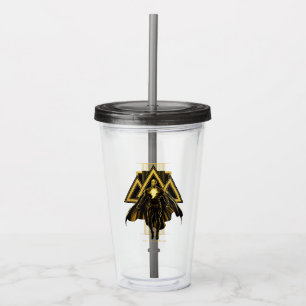 Black Adam Triangular Pillar Graphic Acrylic Tumbler