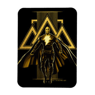 Black Adam Triangular Pillar Graphic Magnet
