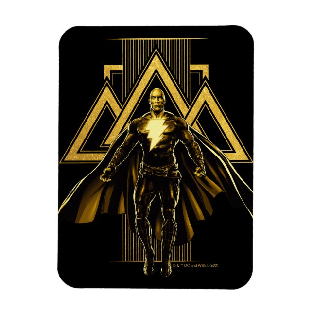 Black Adam Triangular Pillar Graphic Magnet (Vertical)