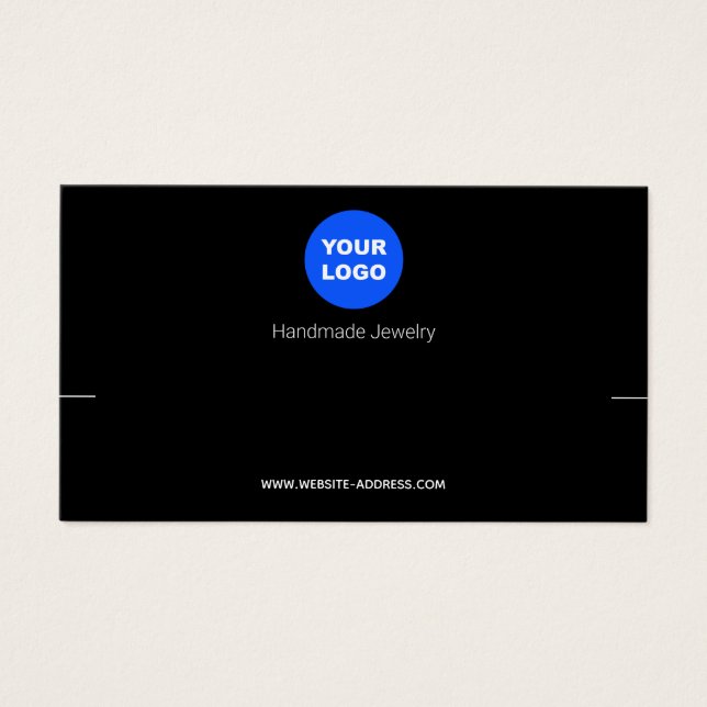 Black Add Logo Necklace Bracelet Display (Front)