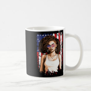 Black African American 4th Of July Flag Patriotic Coffee Mug