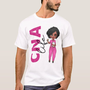 Black African American CNA Nurse  Healthcare Worke T-Shirt