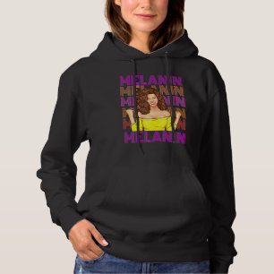Black African American Ebony Melanin Queen Empower Hoodie