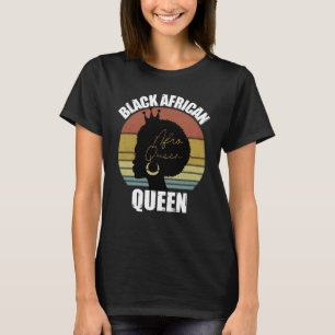 Black African American Queen BLM Black History T-Shirt