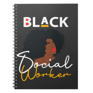 Black African American Social Work Appreciation Gi Notebook