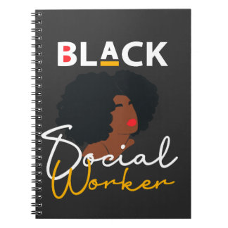 Black African American Social Work Appreciation Gi Notebook