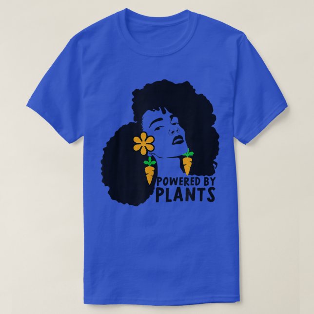 Black African American Woman Vegetarian  African C T-Shirt (Design Front)
