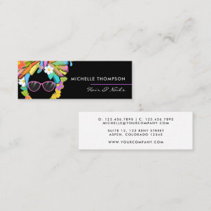 Black African Woman Square Business Card