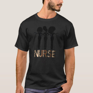 Black Afro Nurse Squad Magic African American Mela T-Shirt