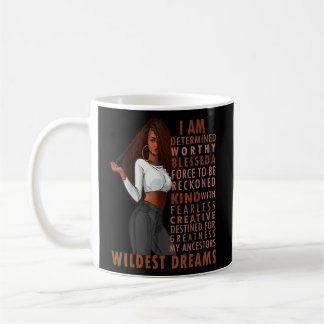 Black Afro Woman Melanin Girl Black History Month  Coffee Mug