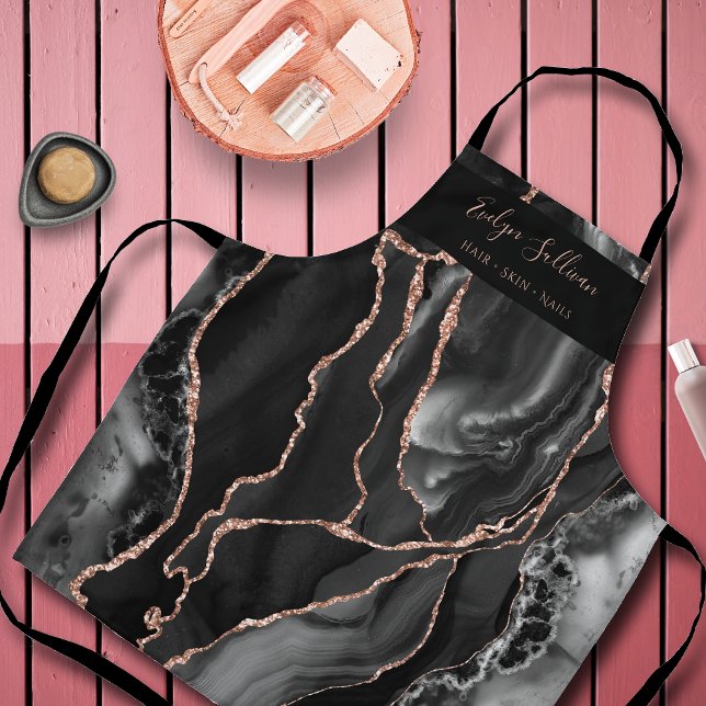 black agate beauty professional apron (Creator Uploaded)