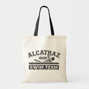 Black Alcatraz Swim Team Tote Bag