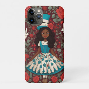 Black Alice in Wonderland Paper Napkin iPhone 11 Pro Case