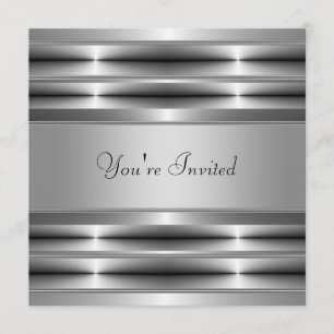 Black All Occasion Party Invitation