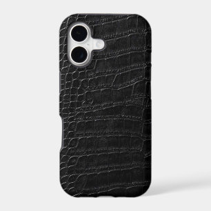 black alligator leather