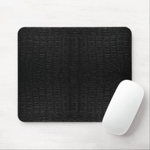 Black Alligator Skin Print New Mouse Pad