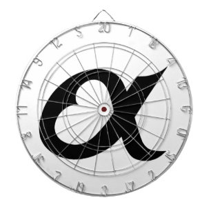 black alpheart dartboard