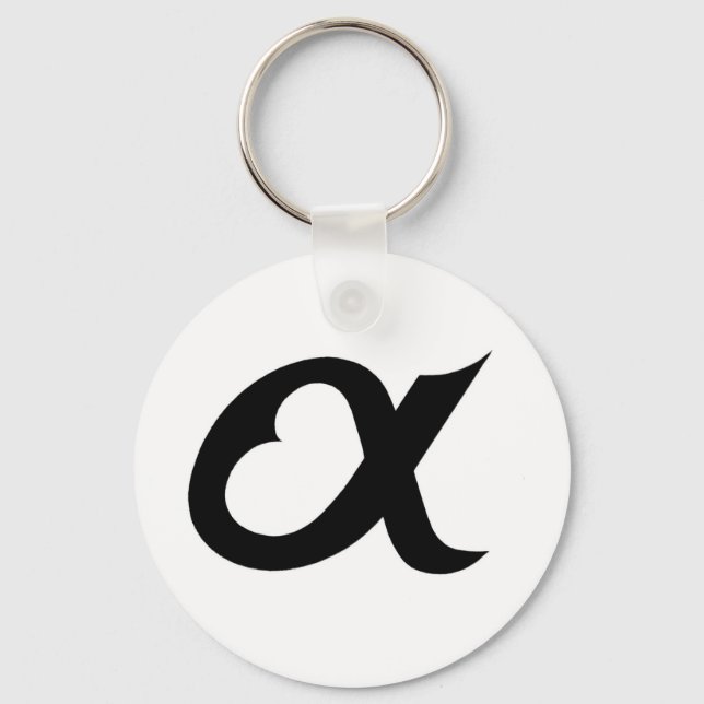 black alpheart key ring (Front)