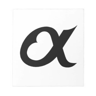 black alpheart notepad