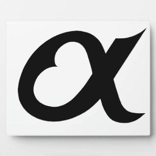 black alpheart plaque