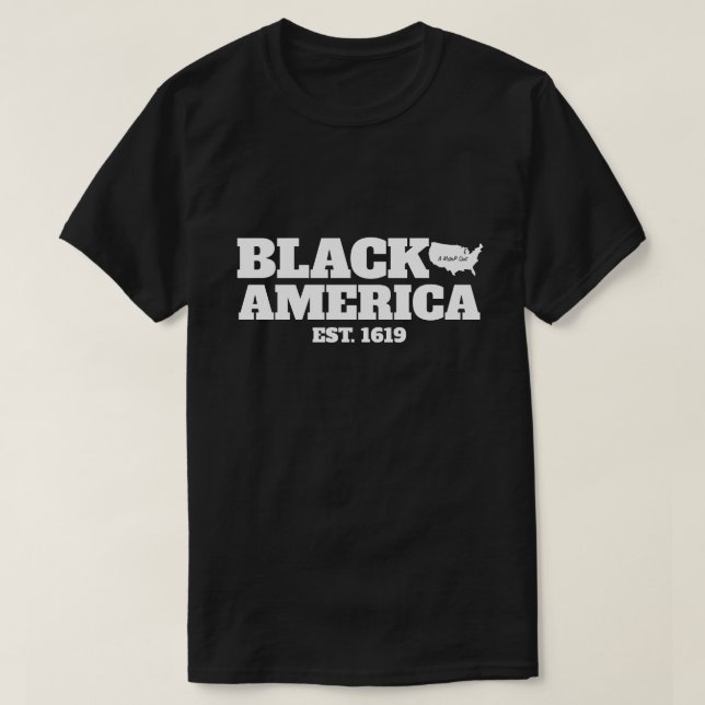 Black America - A MisterP Shirt (Design Front)