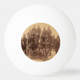 Black American Fighting Cavalry: Buffalo Warriors Ping Pong Ball